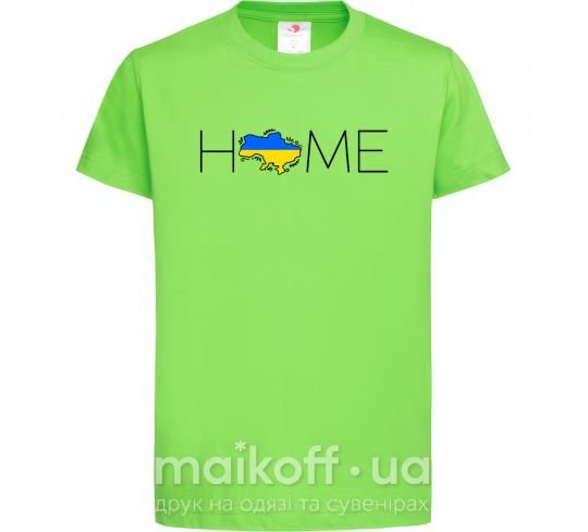 Дитяча футболка Ukraine home Лаймовий фото