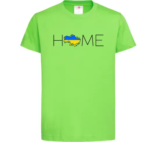 Детская футболка Ukraine home Лаймовый фото
