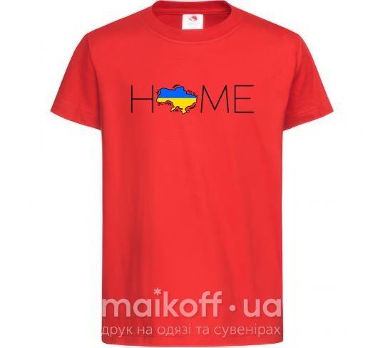 Дитяча футболка Ukraine home Червоний фото
