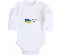Дитячий бодік Україна карта Білий фото