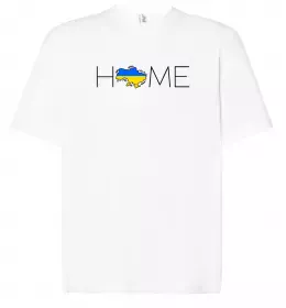 Футболка Оверсайз Україна карта Черный фото