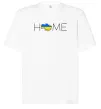 Футболка Оверсайз Ukraine home Білий фото