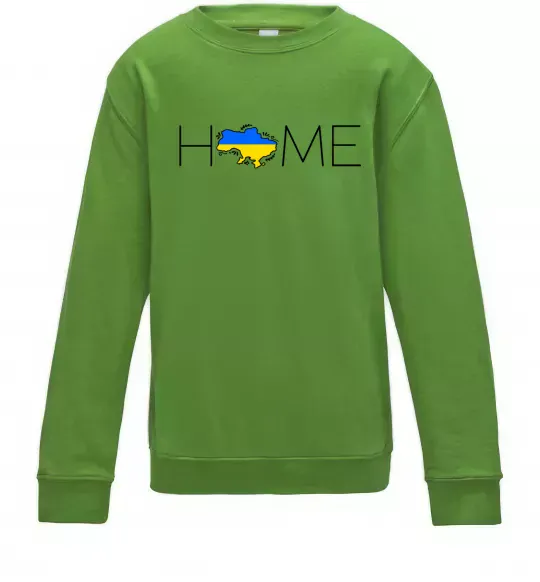 Детский Свитшот Ukraine home Лаймовый фото