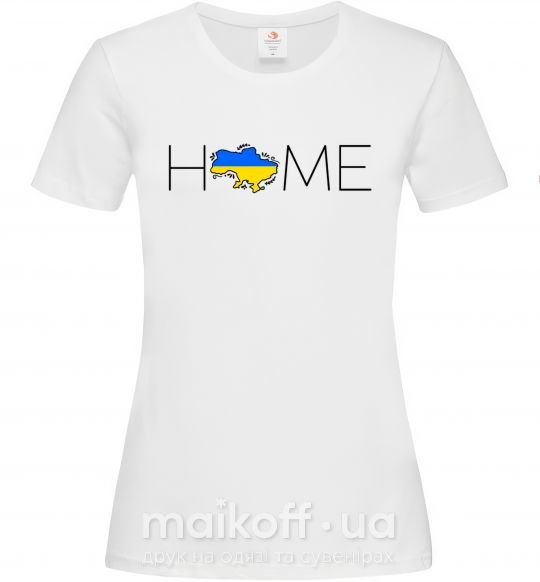 Жіноча футболка Ukraine home Білий фото