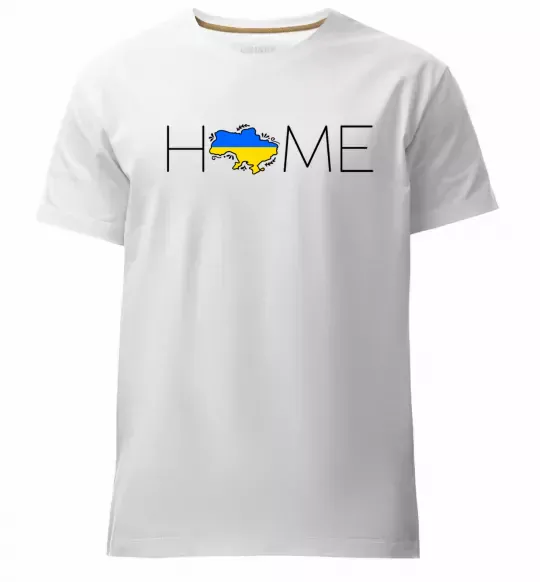 Чоловіча преміум футболка Ukraine home Білий фото