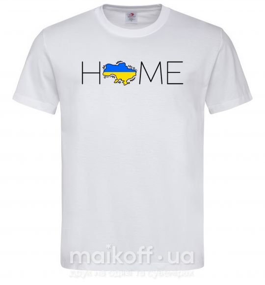 Мужская футболка Ukraine home Белый фото