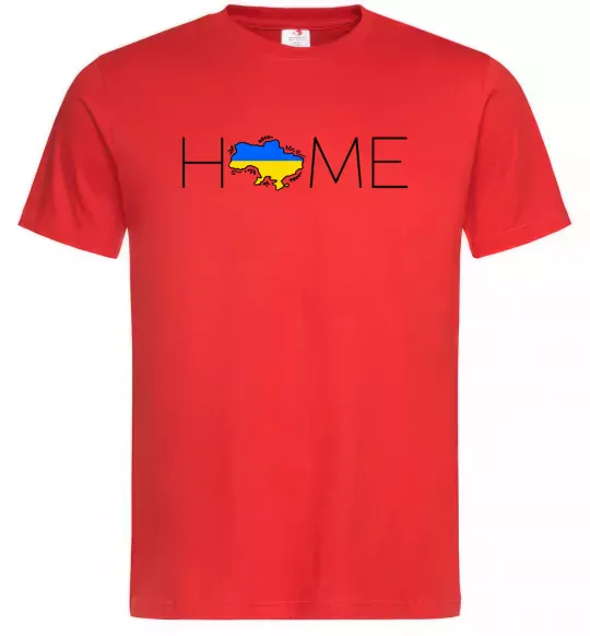 Мужская футболка Ukraine home Красный фото