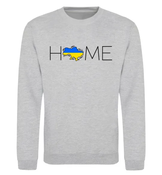 Свитшот Ukraine home Серый меланж фото