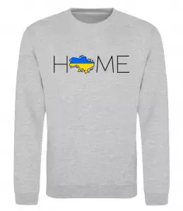 Свитшот Ukraine home Серый меланж фото