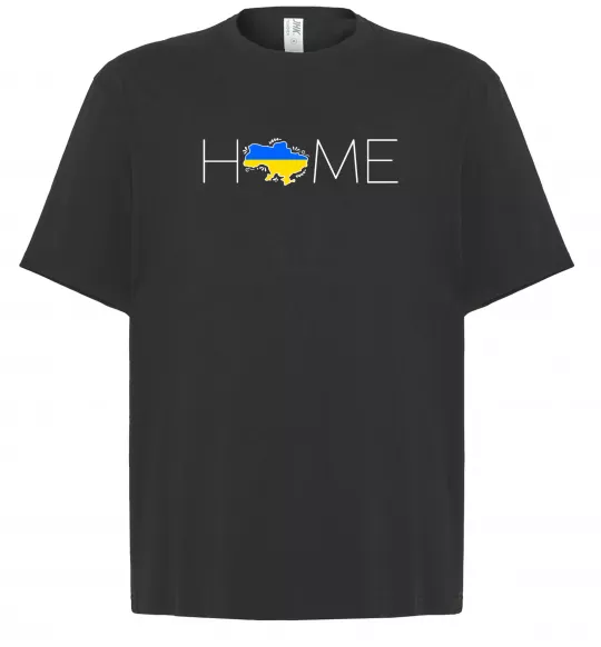 Футболка Оверсайз Ukraine home Чорний фото
