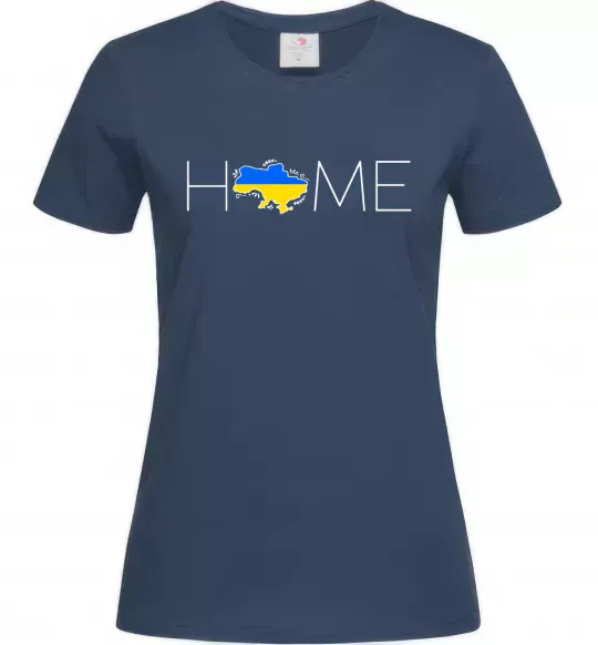 Жіноча футболка Ukraine home Темно-синій фото