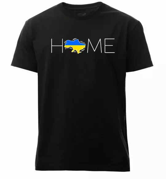 Чоловіча преміум футболка Ukraine home Чорний фото