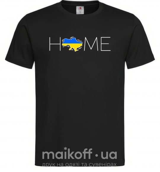 Чоловіча футболка Ukraine home Чорний фото