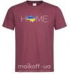 Мужская футболка Ukraine home Бордовый фото