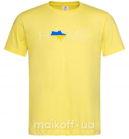 Чоловіча футболка Ukraine home Лимонний фото