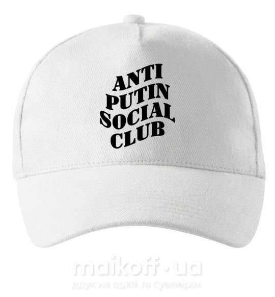 Кепка Anti putin social club Белый фото