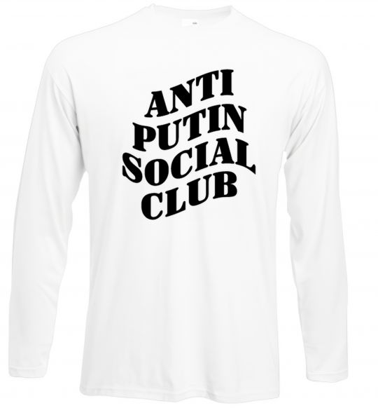 Лонгслів Anti putin social club Білий фото