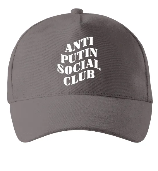 Кепка Anti putin social club Серый фото