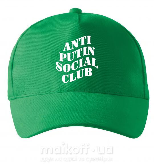 Кепка Anti putin social club Зеленый фото