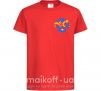Детская футболка Квіти орнамент ВИШИВКА Красный фото
