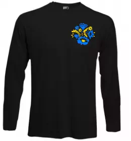 Лонгслив Hello i am ukrainian Черный фото