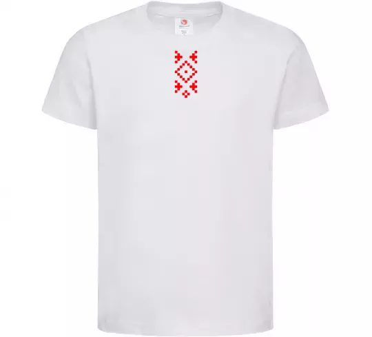 Дитяча футболка Українська вишиванка ВИШИВКА Білий фото