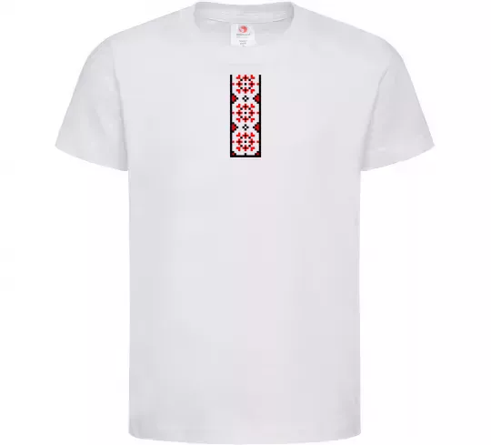 Детская футболка Український орнамент вишиванка ВИШИВКА Белый фото