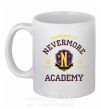 Чашка керамічна Nevermore academy Білий фото