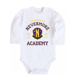 Детский боди Nevermore academy Белый фото
