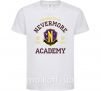 Детская футболка Nevermore academy Белый фото