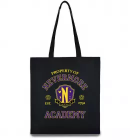 Еко-сумка Wednesday Addams retro Чорний фото