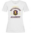 Жіноча футболка Nevermore academy Білий фото