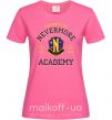 Женская футболка Nevermore academy Ярко-розовый фото
