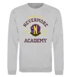 Свитшот Nevermore academy Серый меланж фото