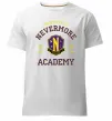 Мужская премиум футболка Nevermore academy Белый фото