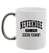 Чашка с цветной ручкой Nevermore vermont Серебро фото