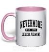 Чашка з кольоровою ручкою Nevermore vermont Ніжно рожевий фото