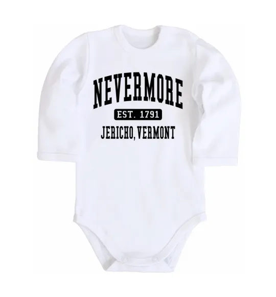 Детский боди Nevermore vermont Белый фото