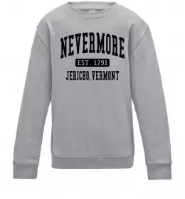 Дитячий світшот Wednesday The Addams family Сірий меланж фото