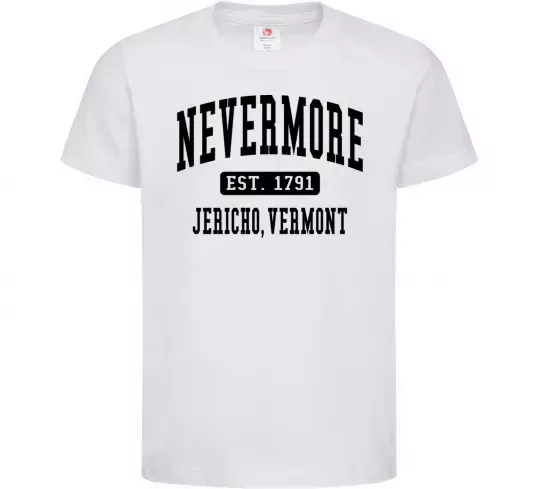 Дитяча футболка Nevermore vermont Білий фото