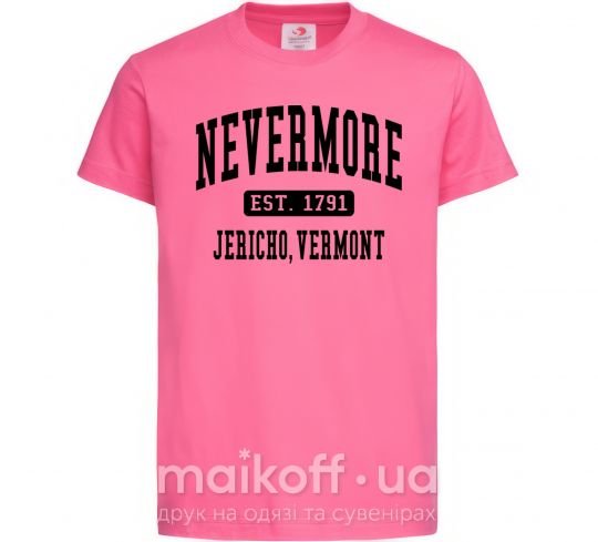 Детская футболка Nevermore vermont Ярко-розовый фото