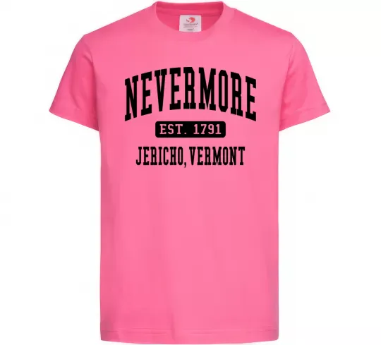 Дитяча футболка Nevermore vermont Яскраво-рожевий фото