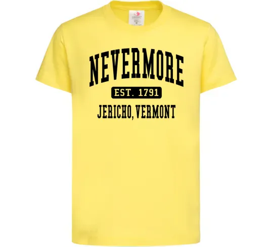 Дитяча футболка Nevermore vermont Лимонний фото