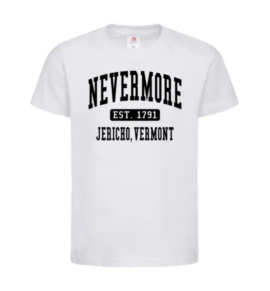 Детская футболка Nevermore vermont Белый фото