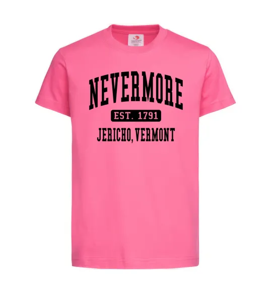 Детская футболка Nevermore vermont Ярко-розовый фото