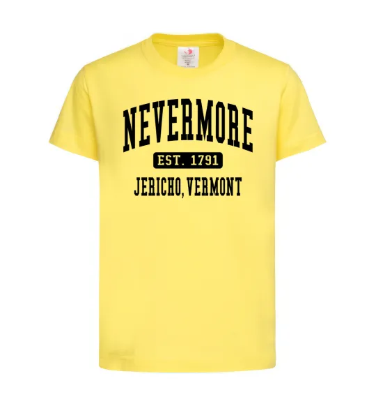 Детская футболка Nevermore vermont Лимонный фото