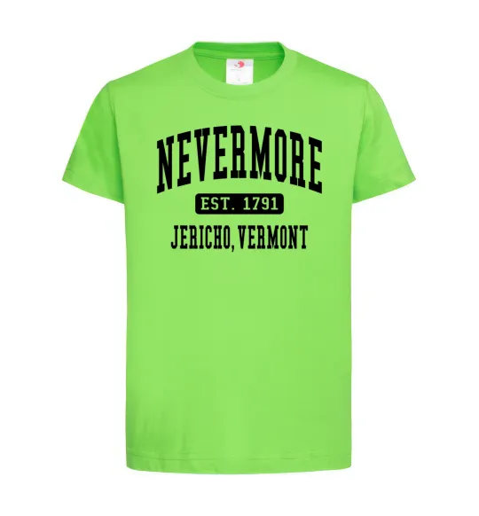 Детская футболка Nevermore vermont Лаймовый фото