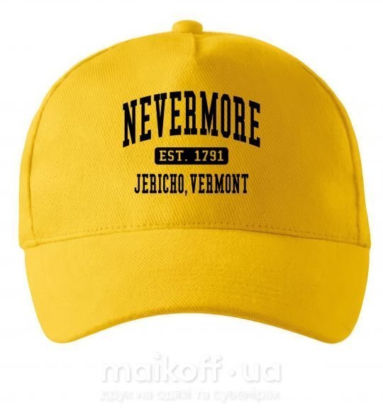 Кепка Nevermore vermont Солнечно желтый фото