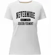 Женская премиум футболка Nevermore vermont Белый фото