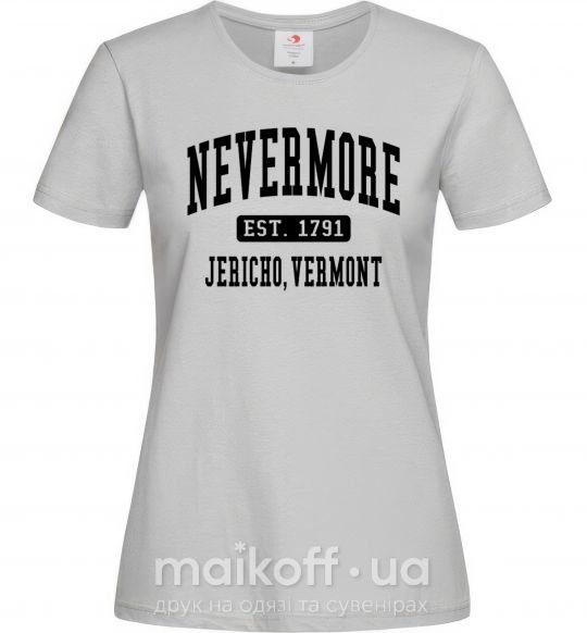 Женская футболка Nevermore vermont Серый фото